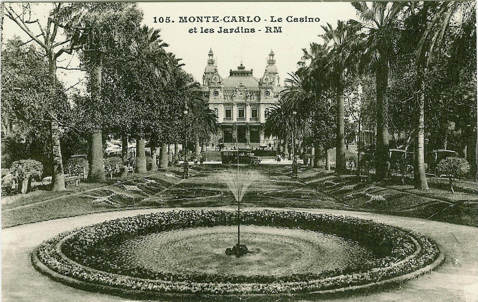 Monaco park - les jardins des Boulingrins 1930